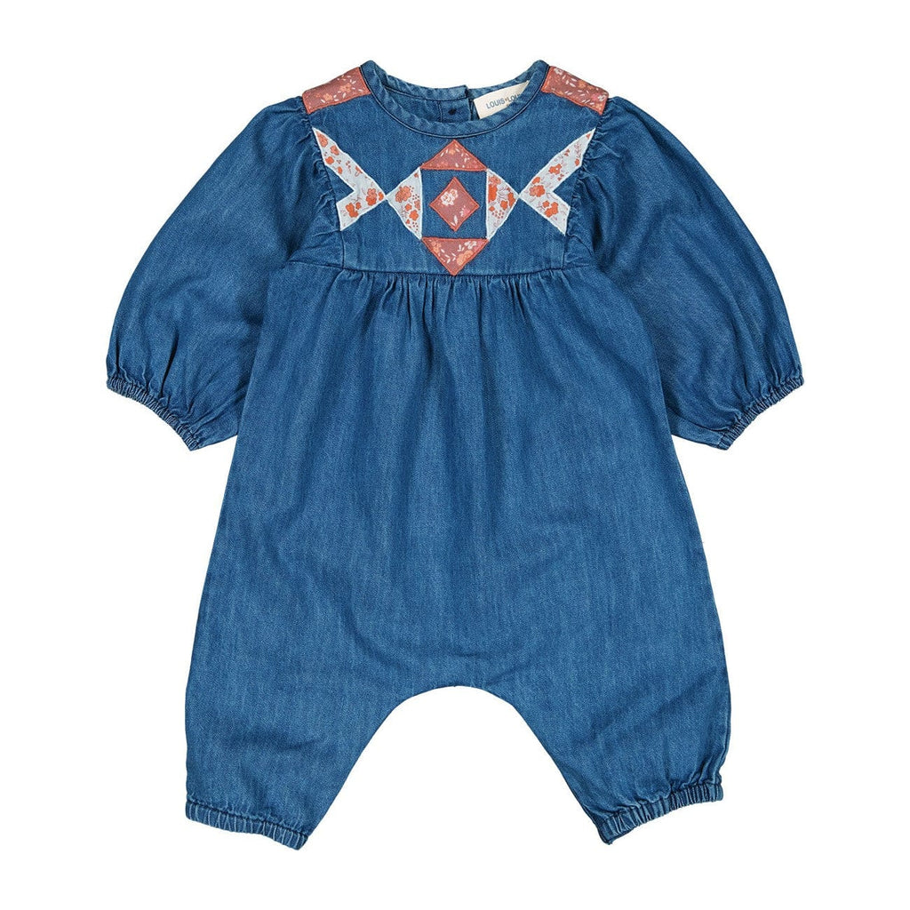 Louis Louise Jumpsuits & Rompers Jellybeanzkids Louis Louise Chambray Boheme Baby Overall