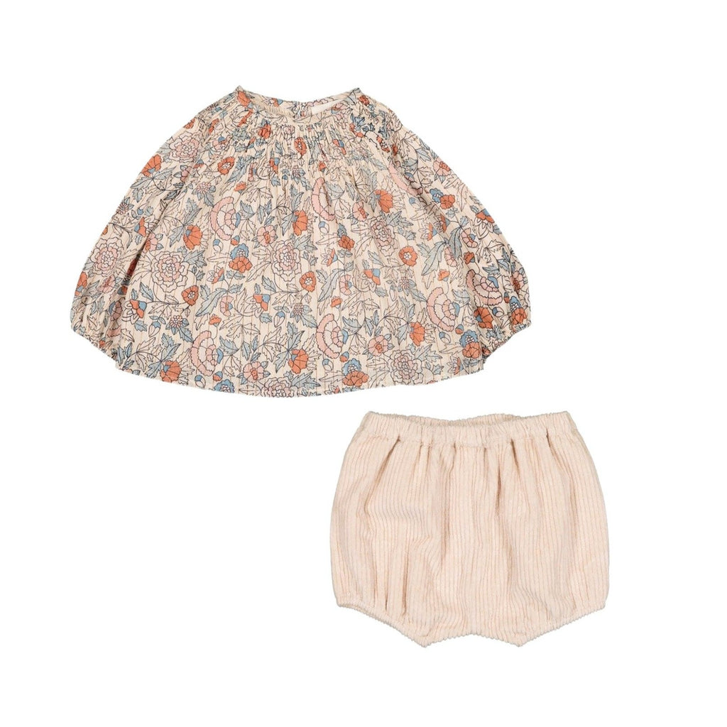 Louis Louise Shirt Jellybeanzkids Louis Louise Albane Baby Set- Lurex Indian Flower