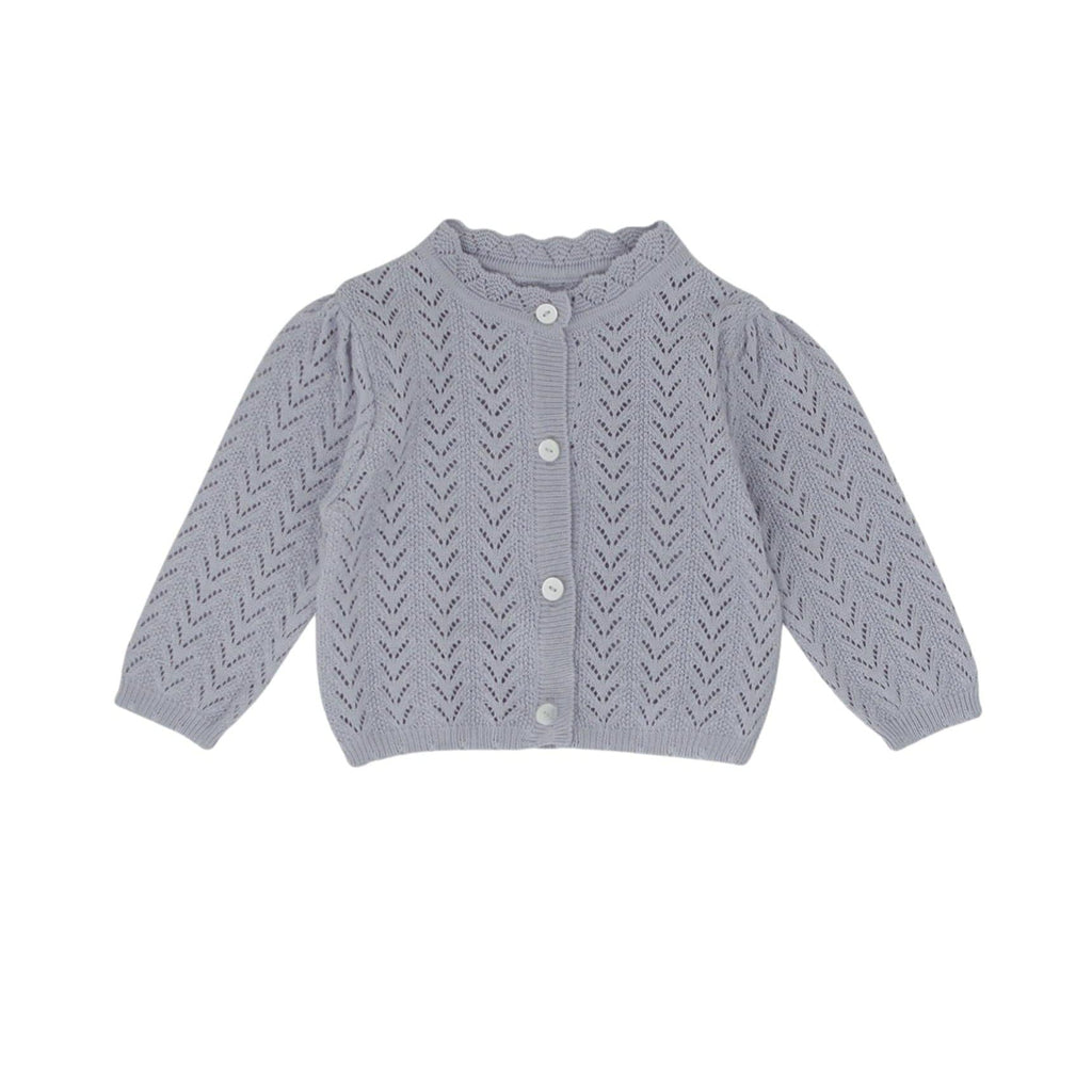 Louisiella Cardigan Jellybeanzkids Louisiella Baby Lanthe Knit Cardigan- Blue