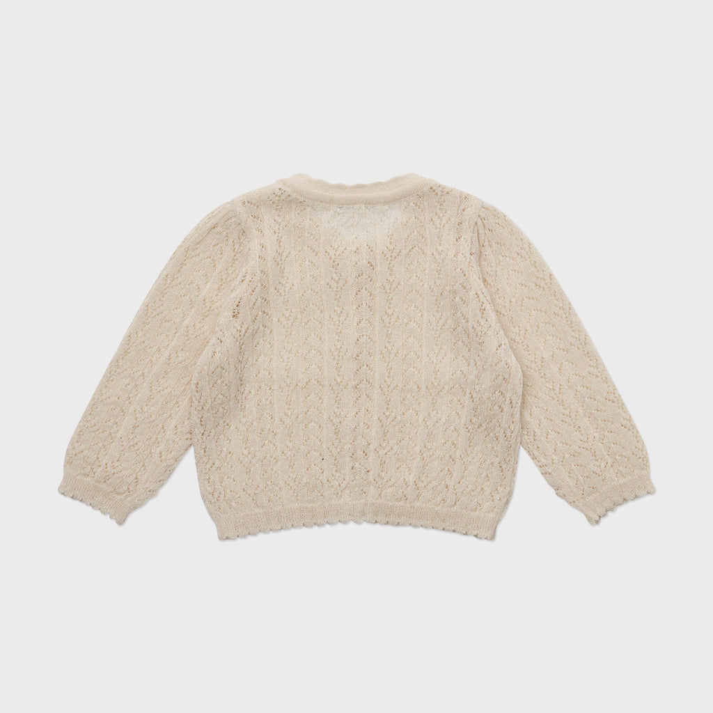 Louisiella Cardigan Jellybeanzkids Louisiella Baby Stern Cardigan - Light Beige
