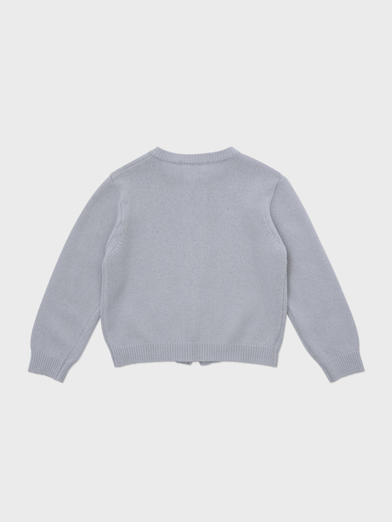 Louisiella Cardigan Jellybeanzkids Louisiella Laliel Knit Cardigan-Light Blue