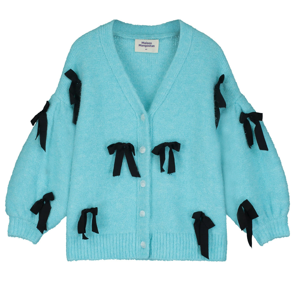 Maison Cardigan Jellybeanzkids Maison Bow Knit Cardigan