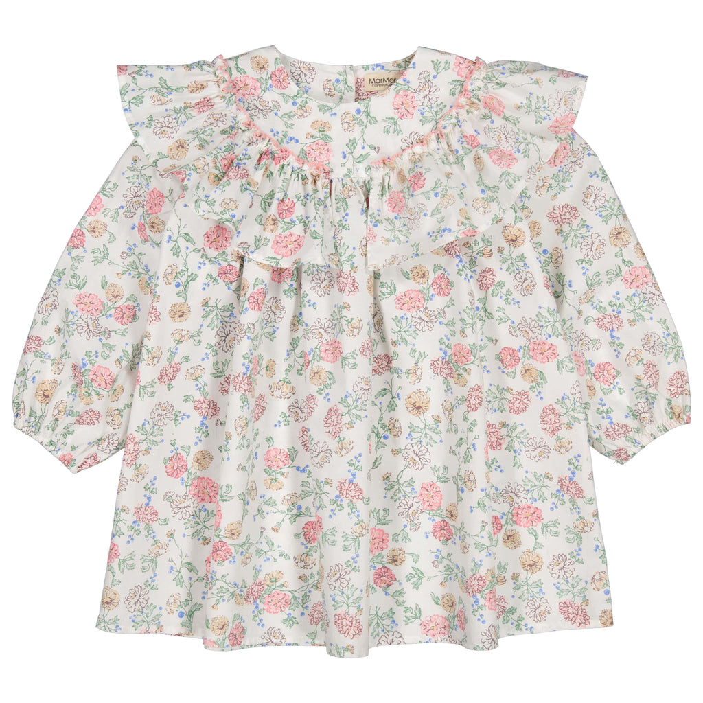 MarMar Copenhagen Dress Jellybeanzkids Marmar Delsa Long Sleeve Dress- Summer Bloom