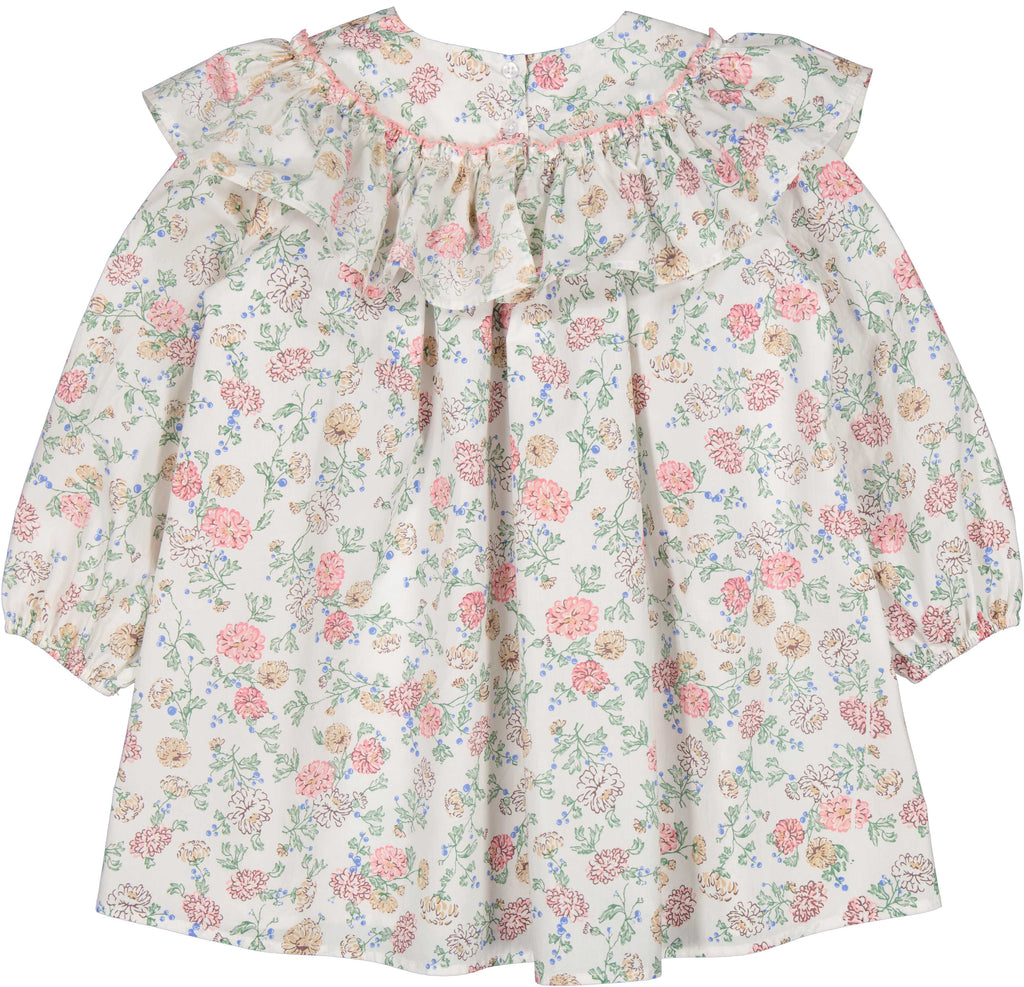 MarMar Copenhagen Dress Jellybeanzkids Marmar Delsa Long Sleeve Dress- Summer Bloom