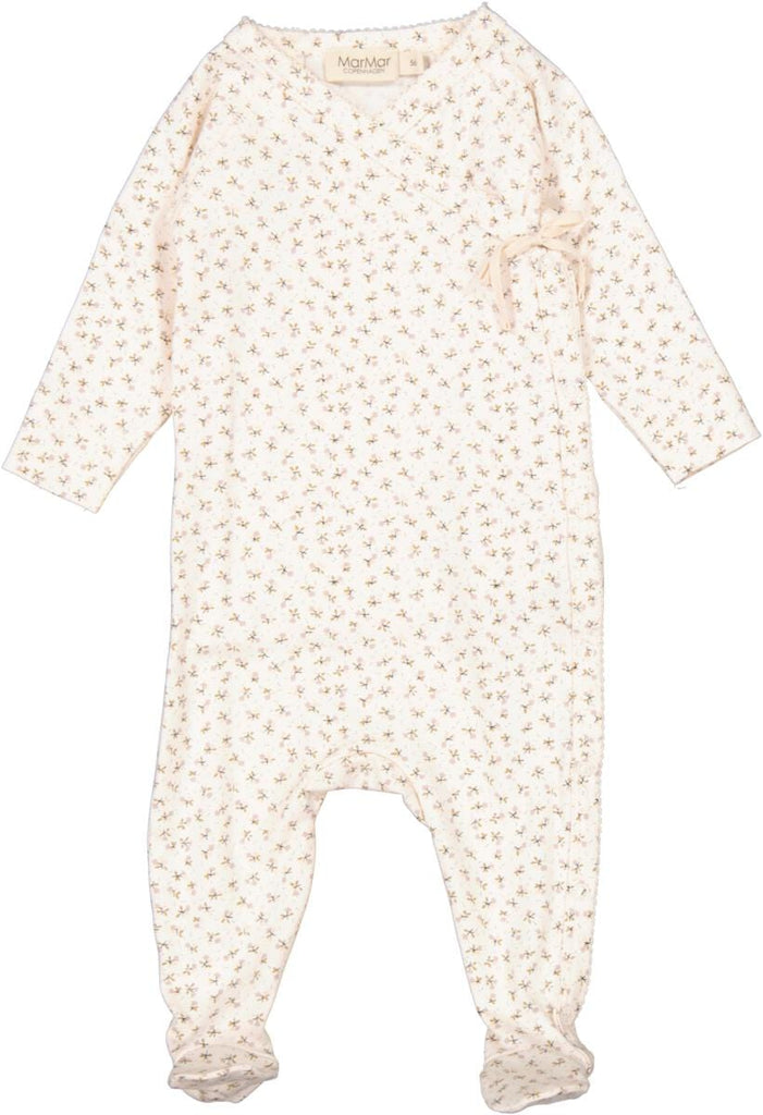 MarMar Copenhagen Footie Jellybeanzkids Marmar Modal Smooth Print With Beanie-Petite Fleurs