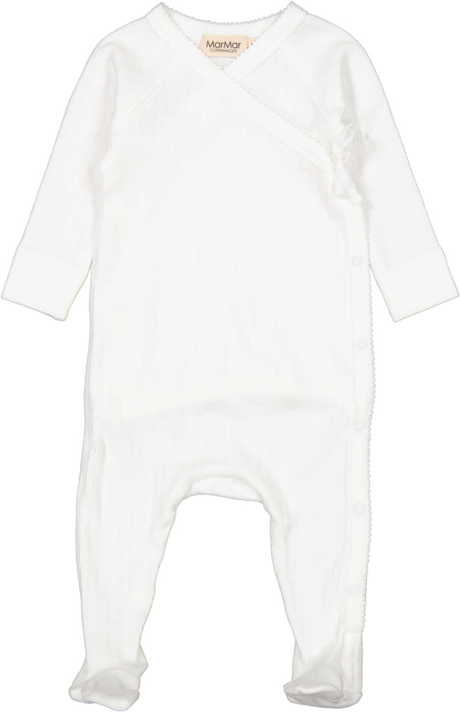 MarMar Copenhagen Footie Jellybeanzkids Marmar Pointelle Rubetta Footie- Gentle White