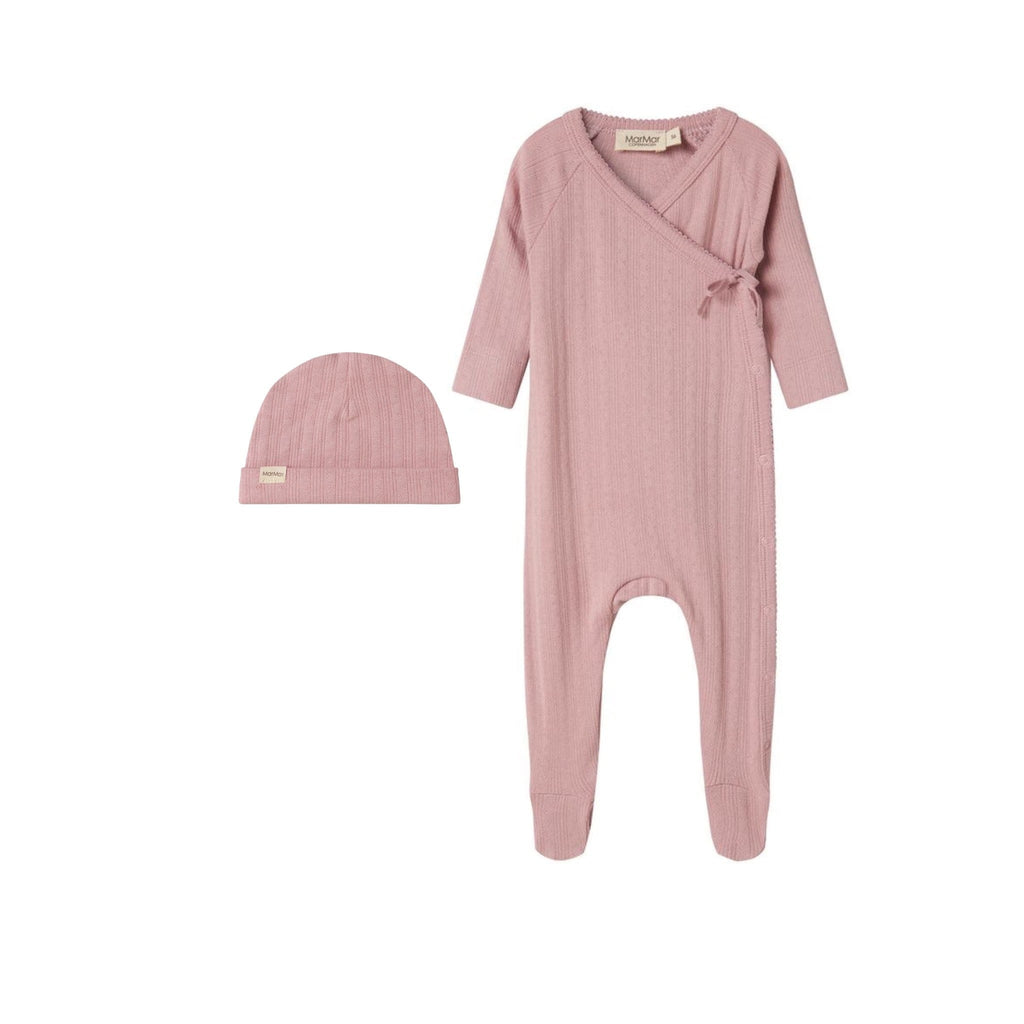MarMar Copenhagen Footie Jellybeanzkids Marmar Rubetta Footie & Beanie-Soft Berry