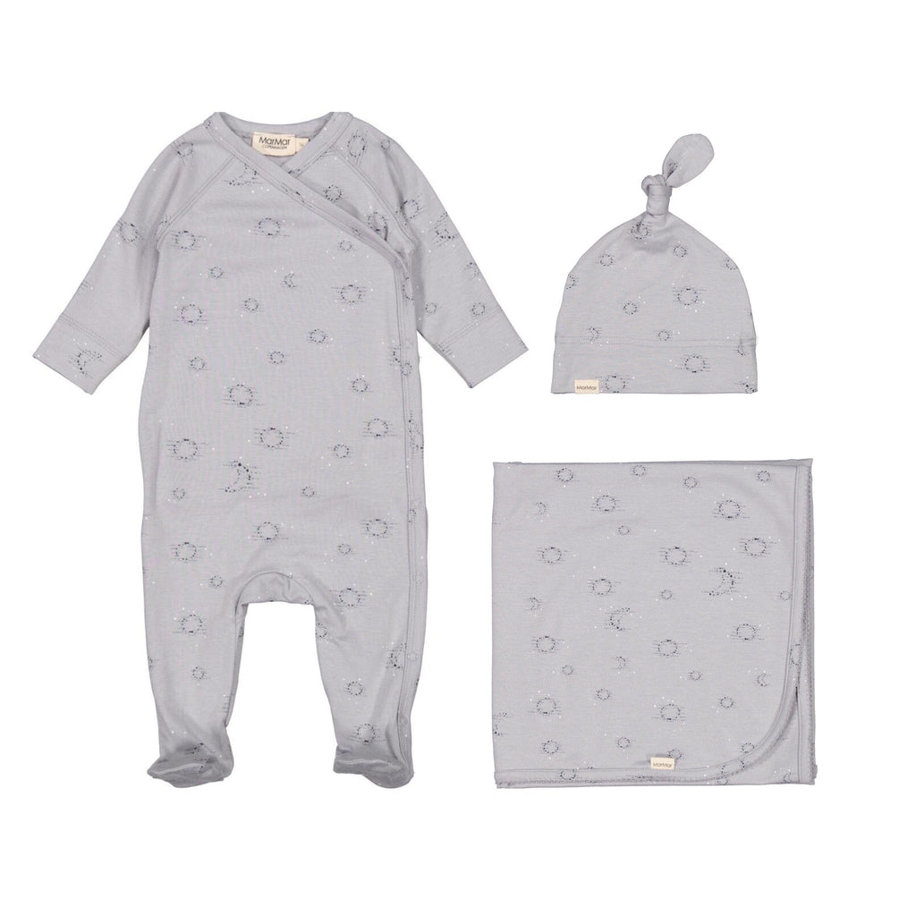 MarMar Copenhagen jacket Jellybeanzkids Marmar Modal Smooth Print Footie Set-Moon