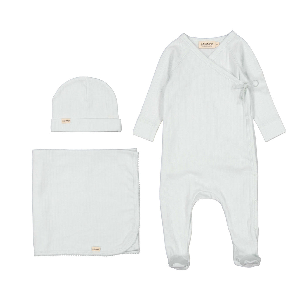 MarMar Copenhagen jacket Jellybeanzkids Marmar Pointelle Rubetta Layette Set- Icecube