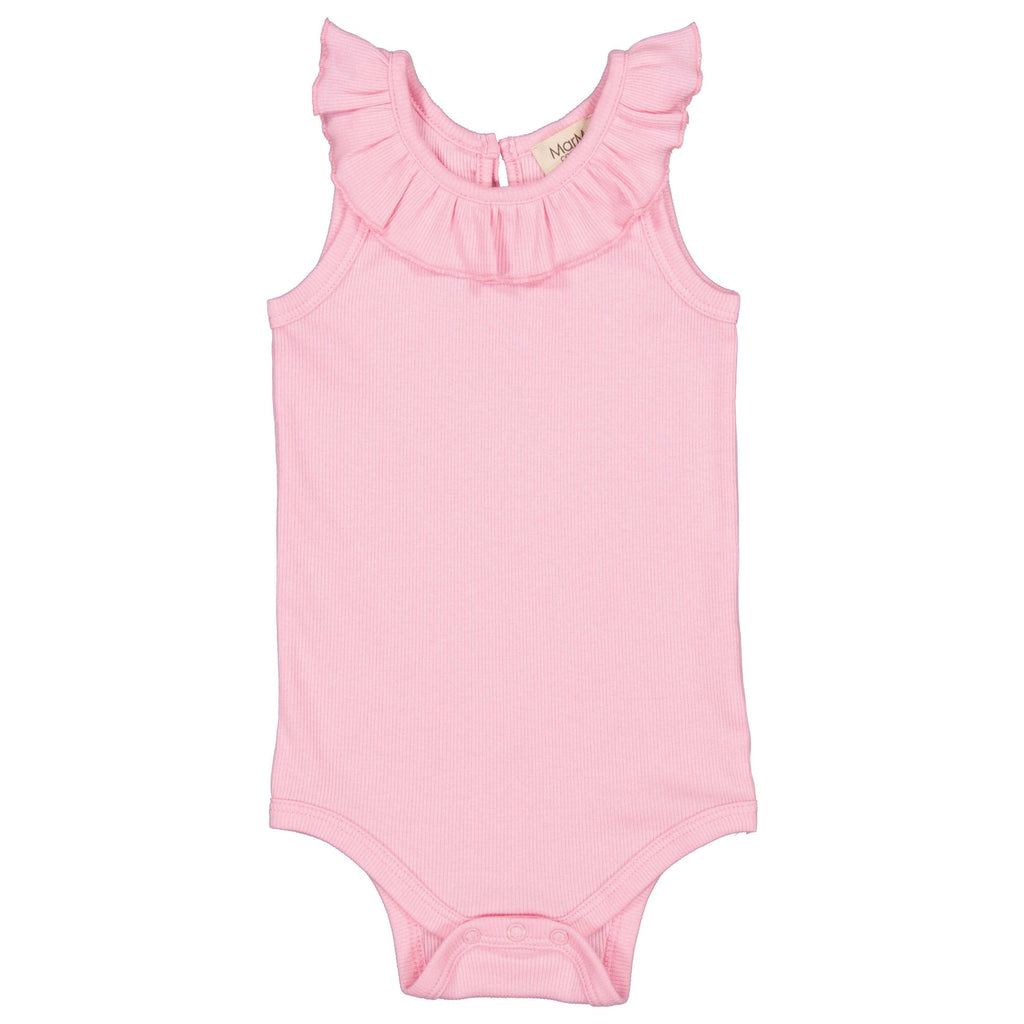 MarMar Copenhagen onesie Jellybeanzkids Marmar Ruffle Romper- Pink Blossom