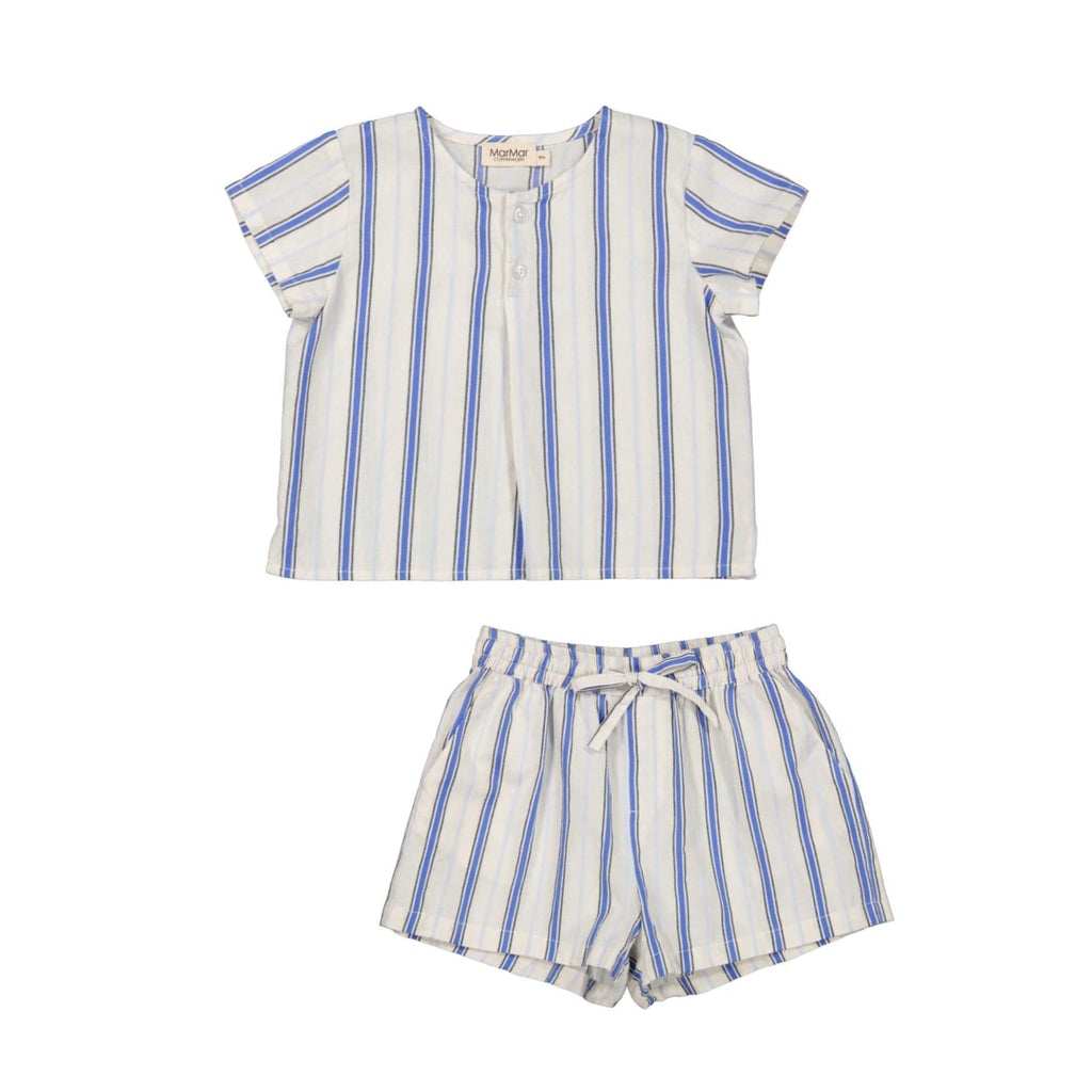 MarMar Copenhagen Set Jellybeanzkids Marmar Chambray Striped Toddler Set