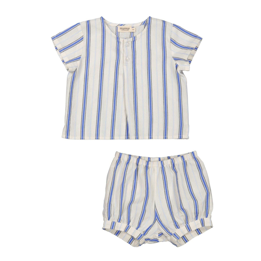 MarMar Copenhagen Set Jellybeanzkids Marmar Chambray Striped Toddler Set