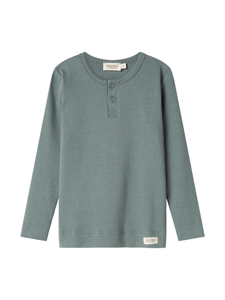 MarMar Copenhagen Set Jellybeanzkids Marmar Long Sleeve Henley Set- Dusty Green