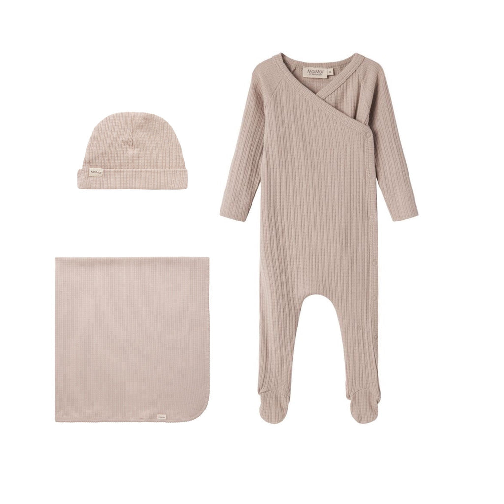 MarMar Copenhagen set Jellybeanzkids Marmar Rubetta Footie Set-Soft Beige