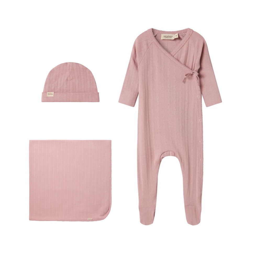 MarMar Copenhagen set Jellybeanzkids Marmar Rubetta Footie Set -Soft Berry