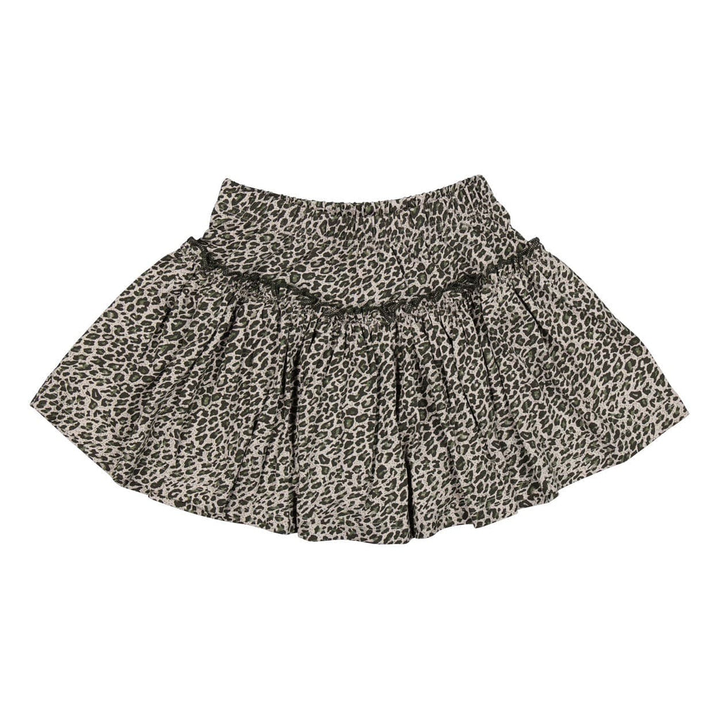 MarMar Copenhagen Skirt Jellybeanzkids Marmar Leopard Skirt- Green Moss