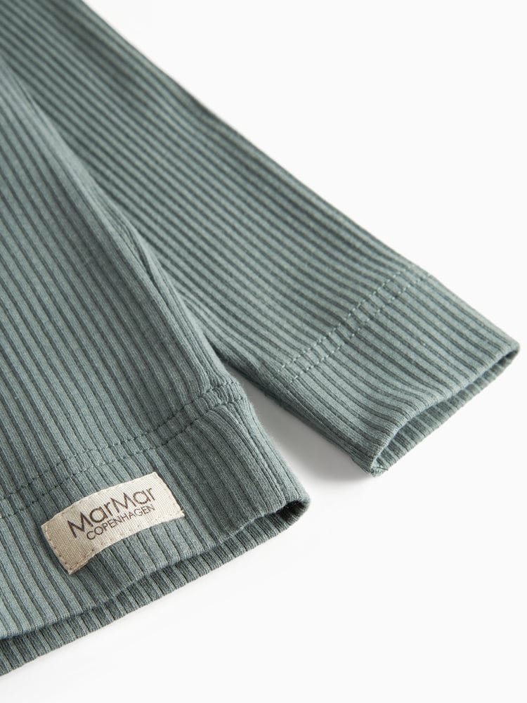 MarMar Copenhagen T-shirt Jellybeanzkids Marmar Long Sleeve Henley- Dusty Green