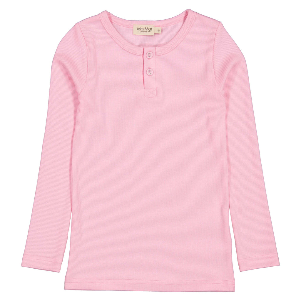 MarMar Copenhagen T-shirt Jellybeanzkids Marmar Long Sleeve Henley- Pink Blossom