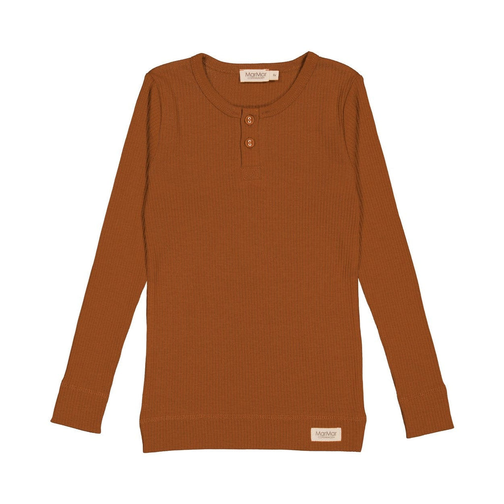 MarMar Copenhagen Top Jellybeanzkids Marmar Henley Top- Spicy Caramel