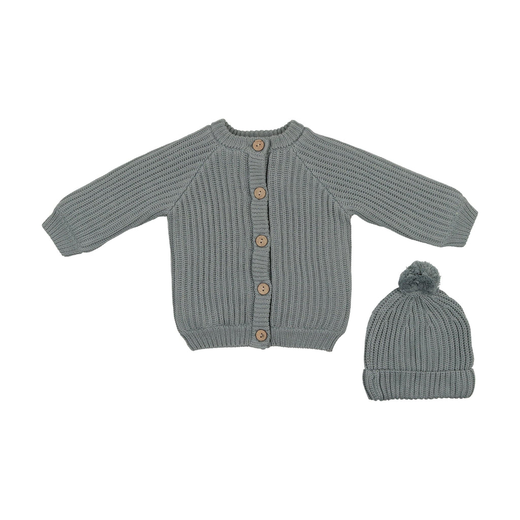 Mema Knits jacket Jellybeanzkids Mema Knits Knit Jacket-Dove