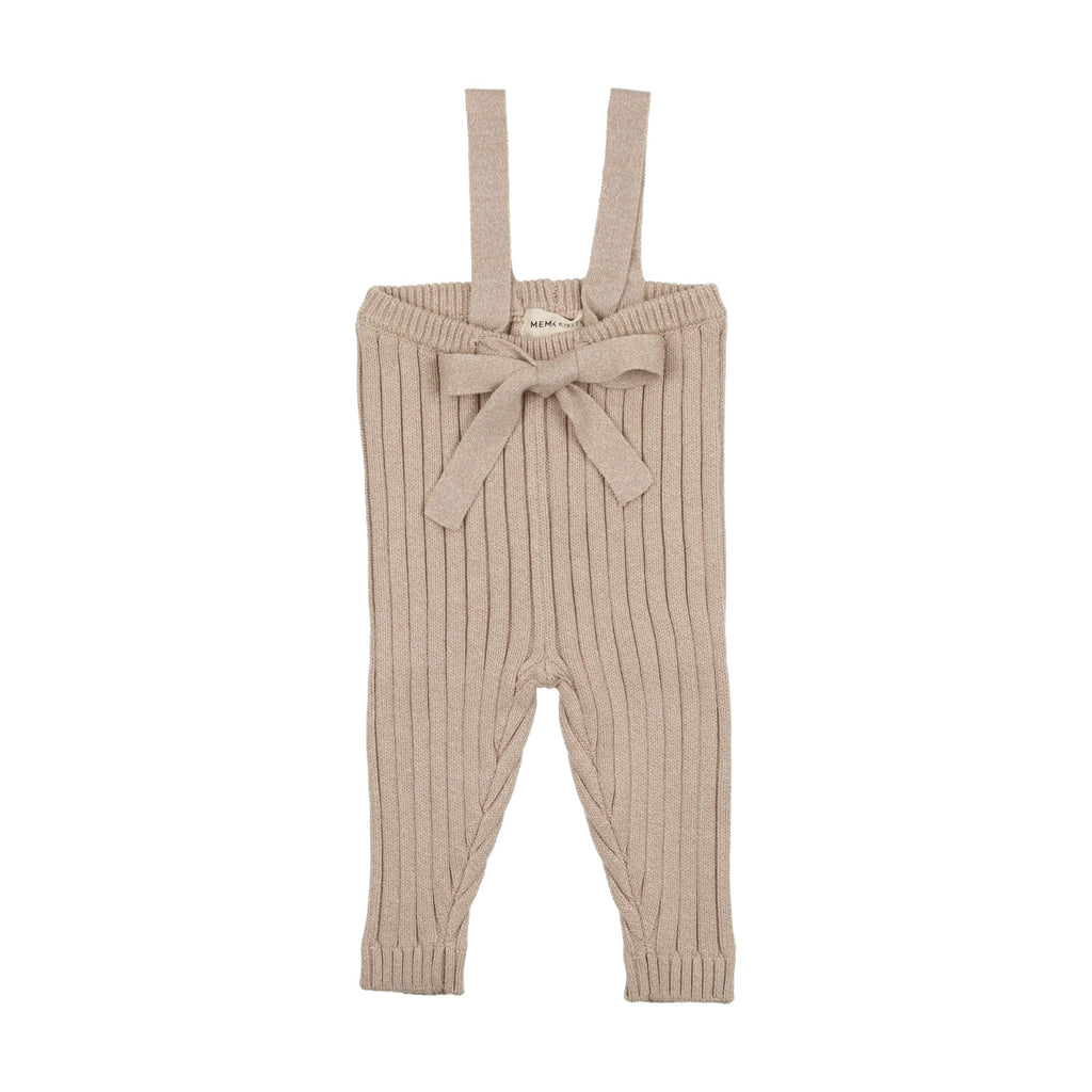 Mema Knits pants Jellybeanzkids Mema Knits Ribbed Longies- Oatmeal