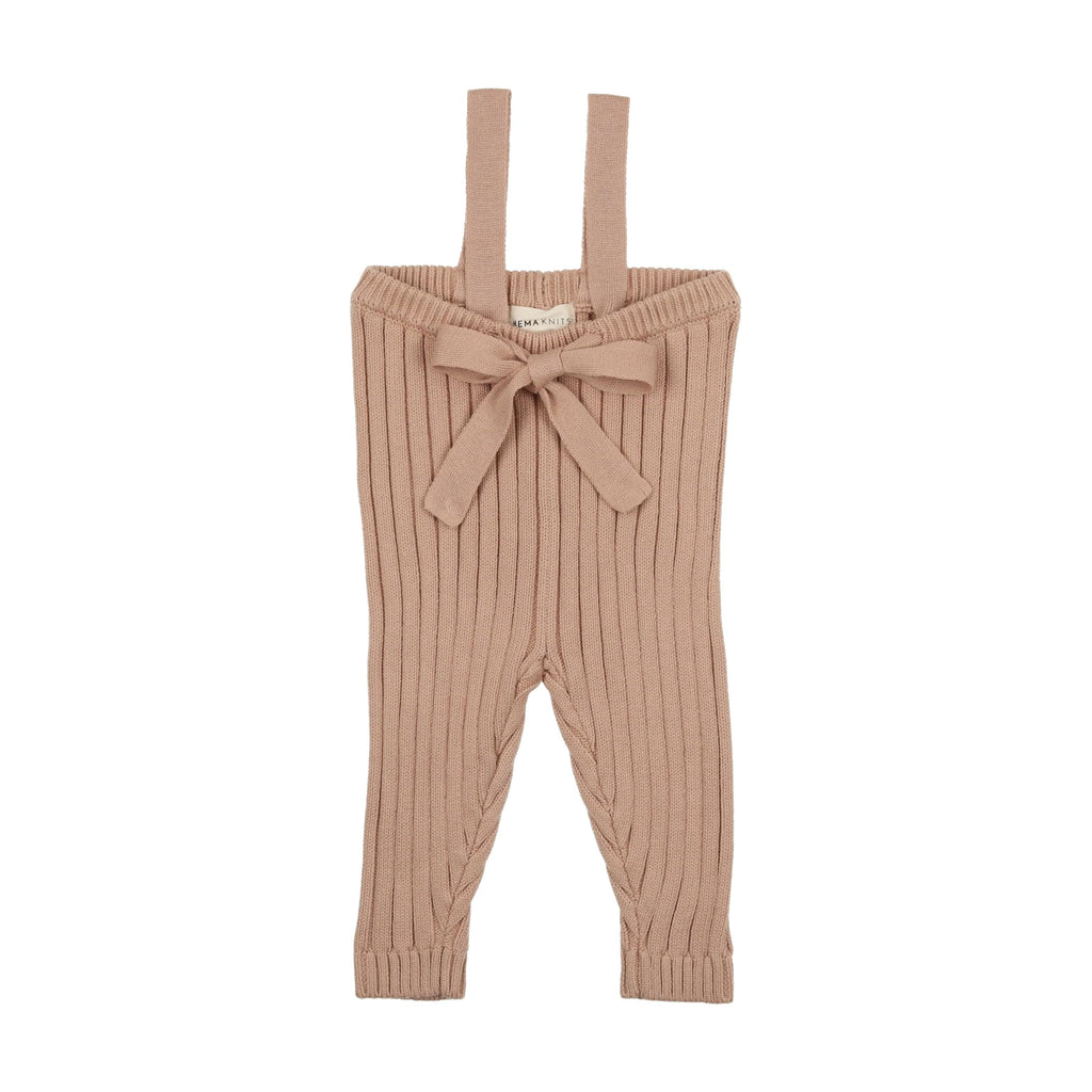 Mema Knits pants Jellybeanzkids Mema Knits Ribbed Longies- Pink