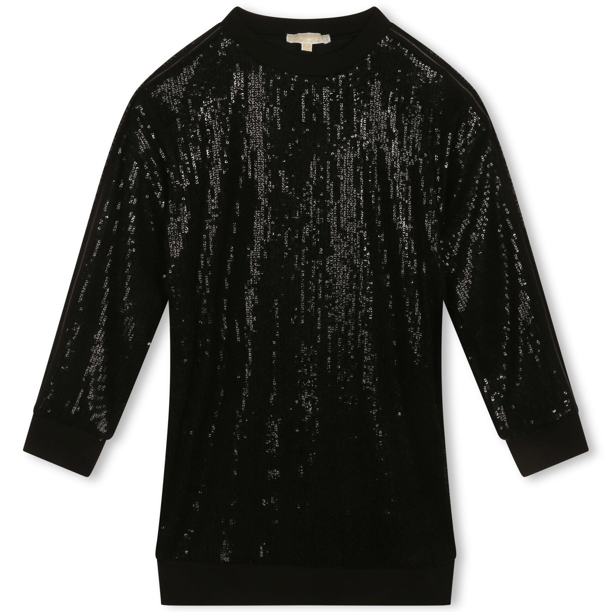 michael kors sequin dress long sleeve Michael Michael Kors, Digitized Ikat Sequined Dress, Black, S