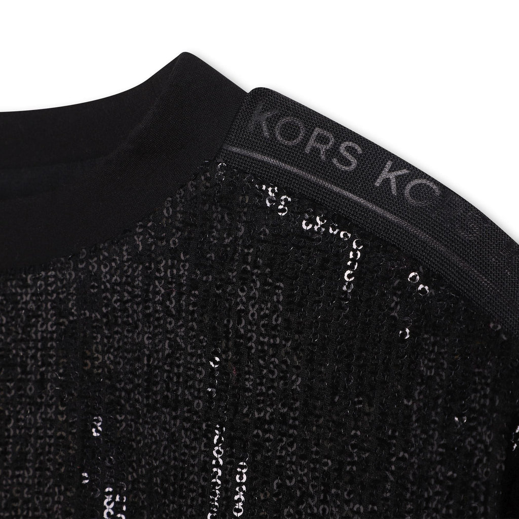 Michael Kors Sweatshirt Jellybeanzkids Michael Kors Sequin Sweatshirt- Black