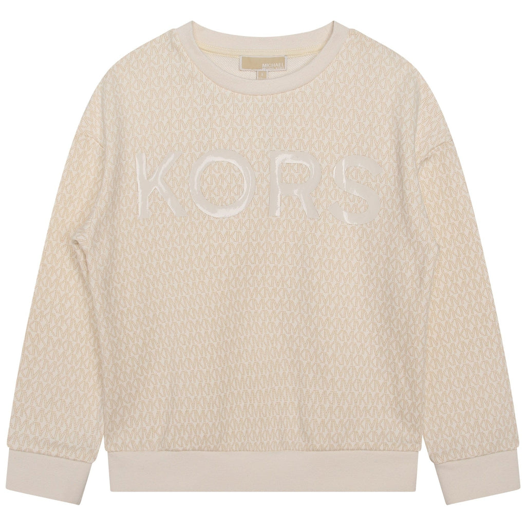 Michael Kors Sweatshirt Jellybeanzkids Micheal Kors Sweatshirt- Cream