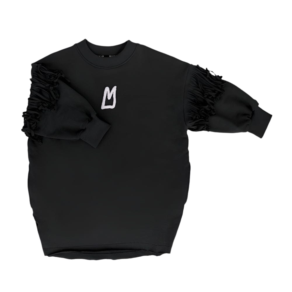 Minikid Dress Jellybeanzkids Minikid Black Fringe Dress