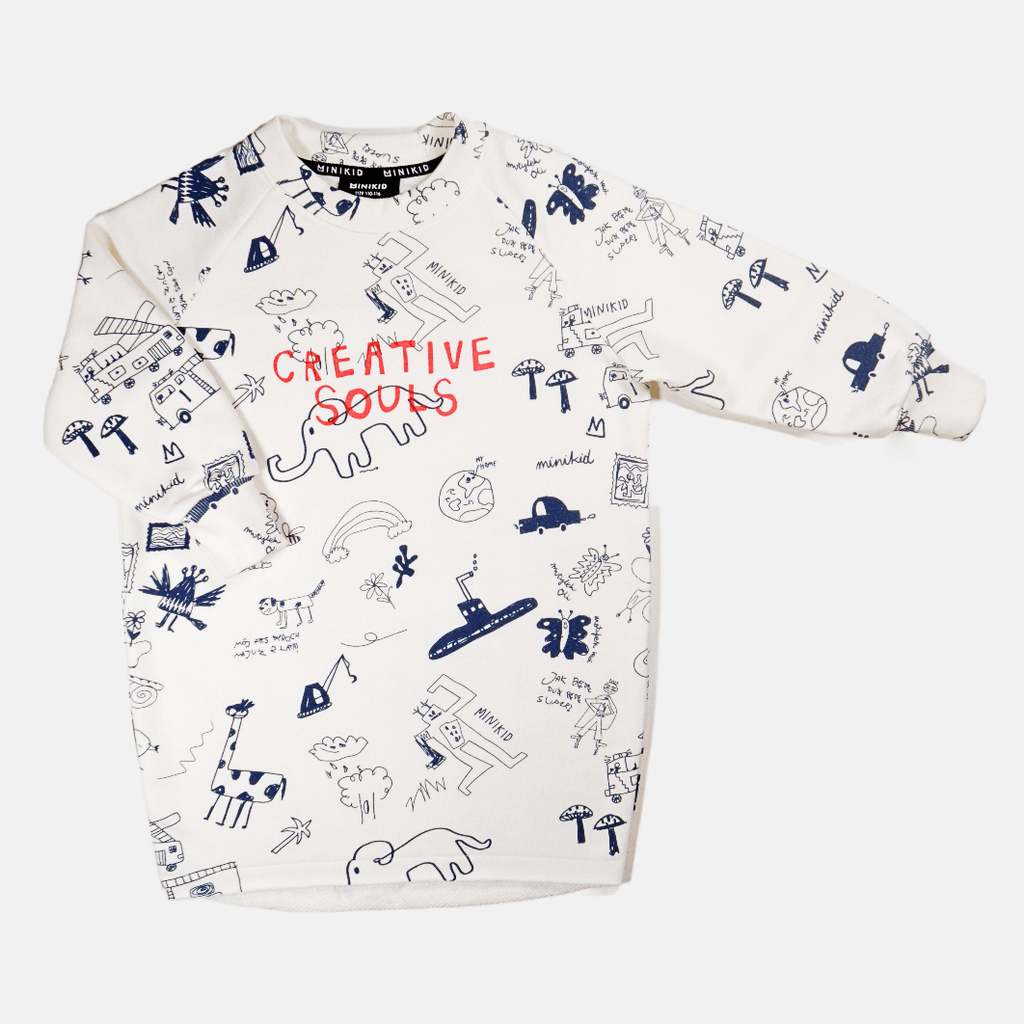 Minikid Dress Jellybeanzkids Minikid Creative Souls Oversized Dress