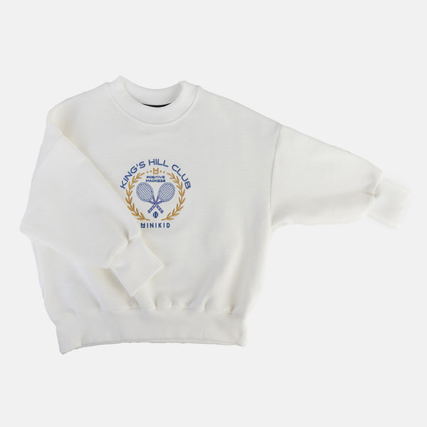 Minikid Rackets Cream Sweatshirt 122 128 7 8