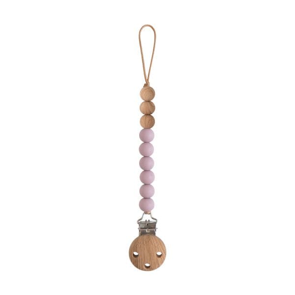 Mushie Accessories Jellybeanzkids Mushie Eva Pacifier Clip - Mauve OS