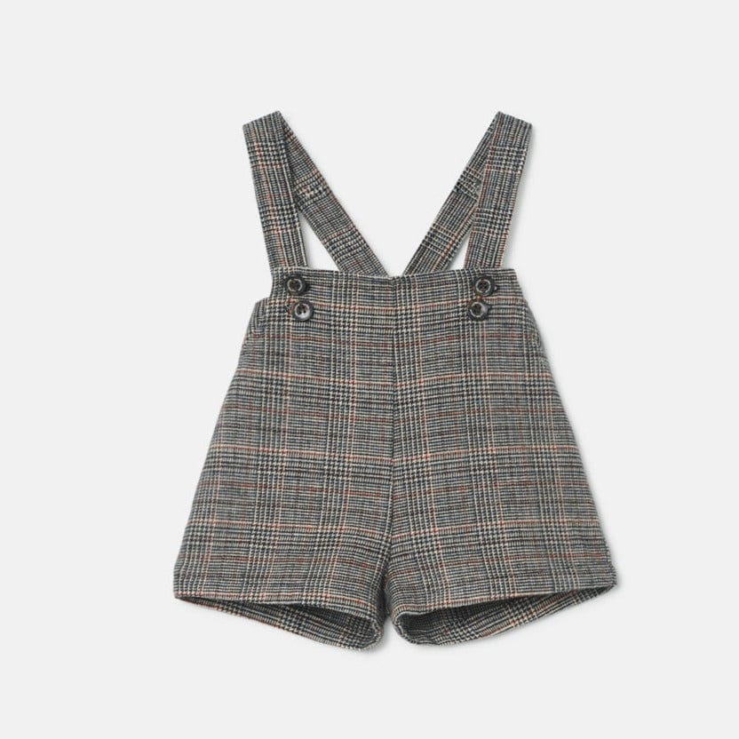 My Little Cozmo Overalls Jellybeanzkids My Little Cozmo Glen Plaid Overalls