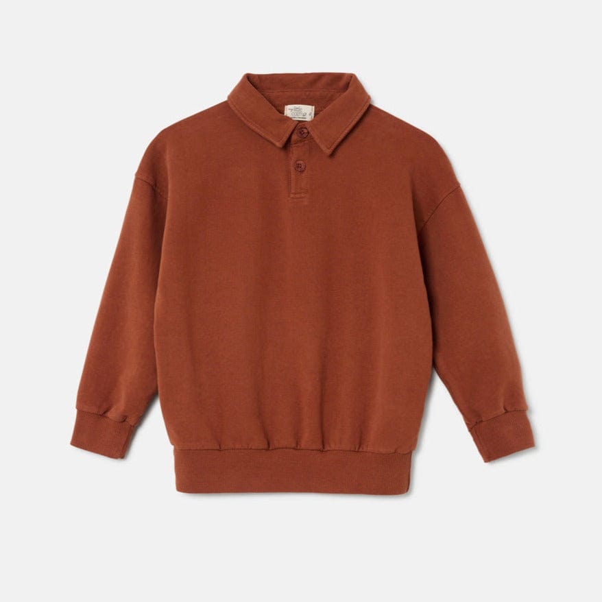 My Little Cozmo Polo Jellybeanzkids My Little Cozmo Fleece Polo Brown