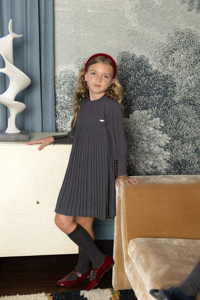 Nou Nelle Dress Jellybeanzkids NouNelle Pleated Button Dress