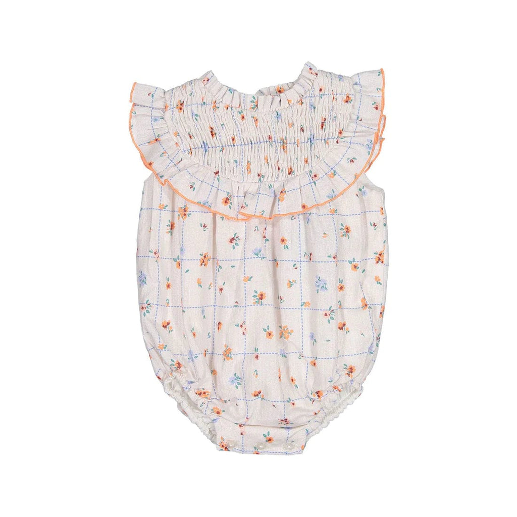 Nueces Romper Jellybeanzkids Nueces Charm Romper-Blue Plaid