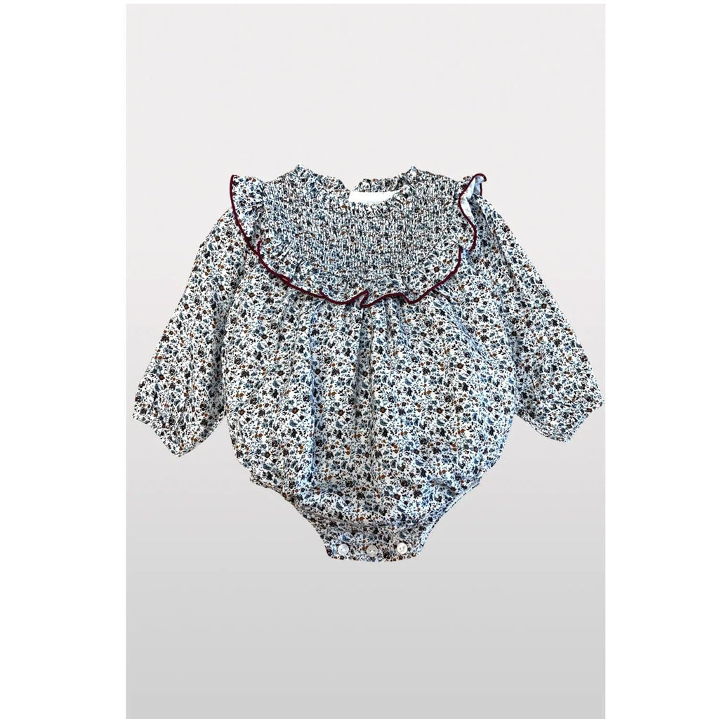 Nueces Romper Jellybeanzkids Nueces Granada Romper- Burgundy