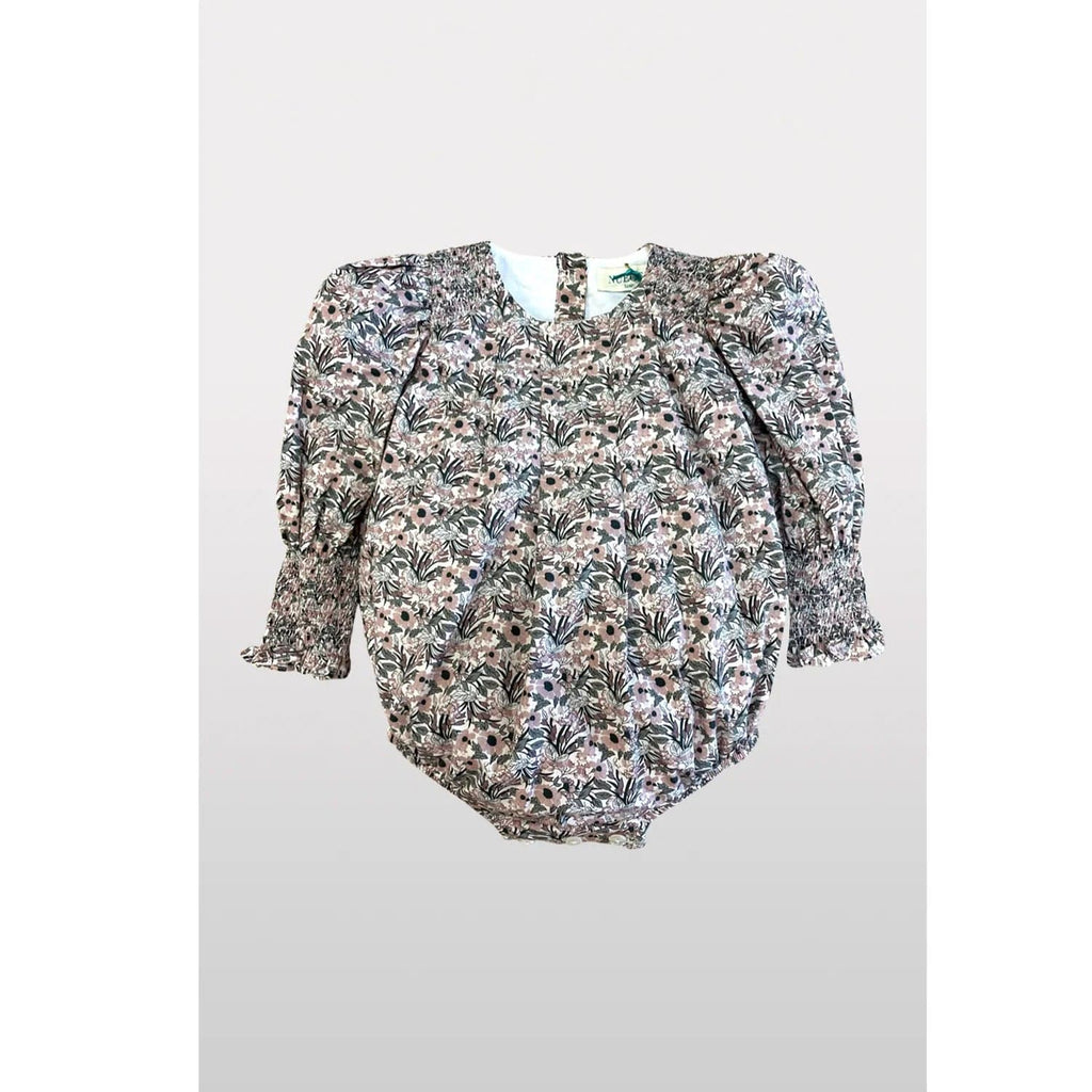 Nueces Romper Jellybeanzkids Nueces Madrid Romper- Dusty Pink