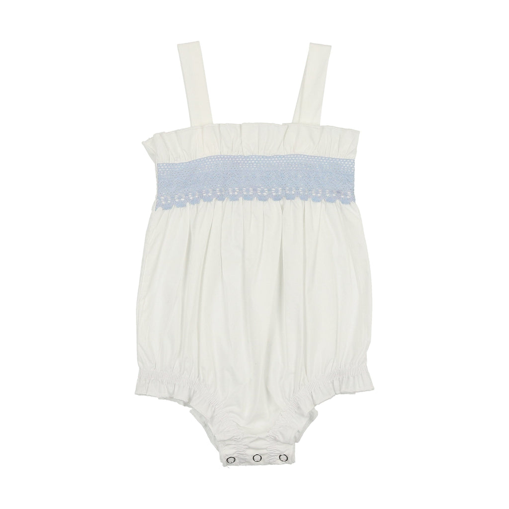 Panther Jellybeanzkids Panther Light Blue Lace Romper