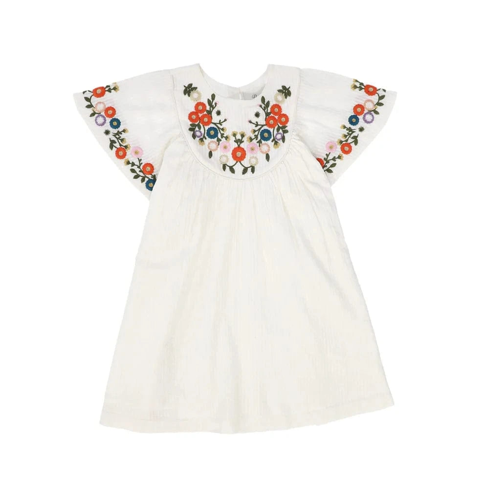 Pernille DRESS Jellybeanzkids Pernille Embroidered Multicolored Flower Dress