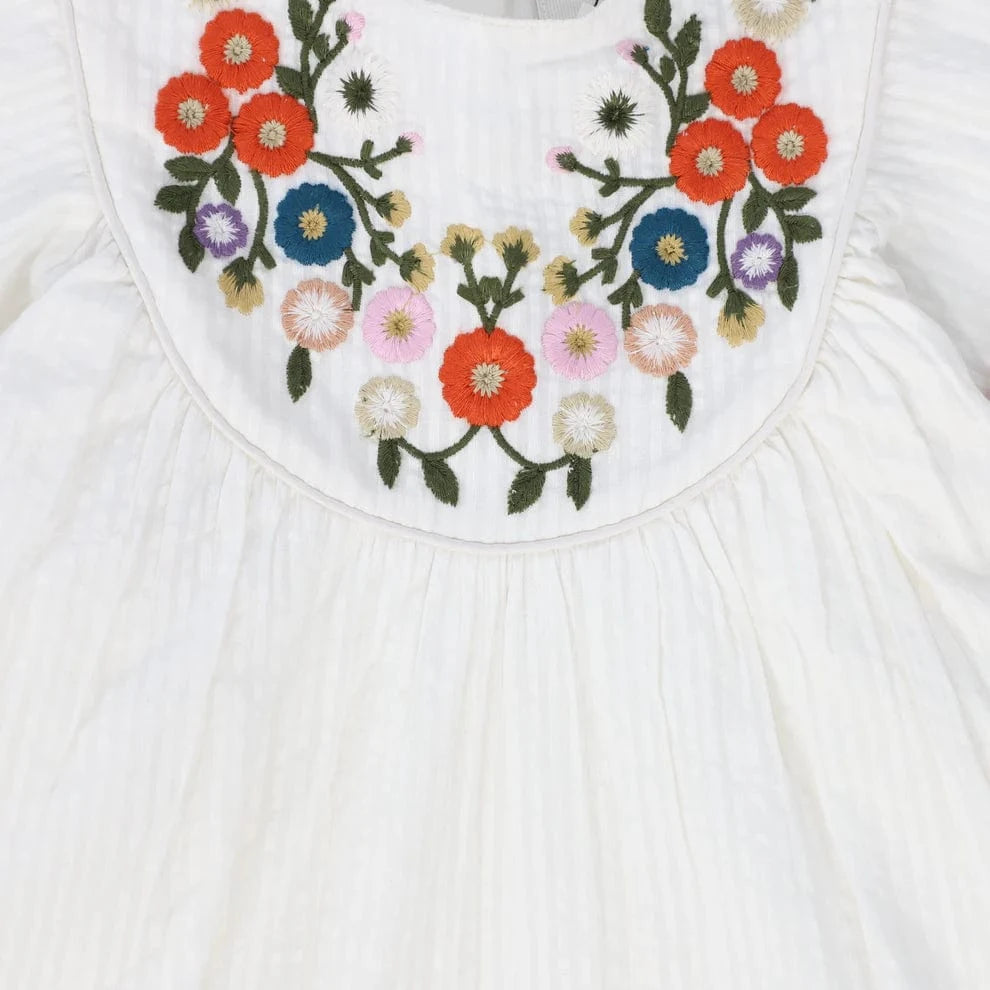 Pernille DRESS Jellybeanzkids Pernille Embroidered Multicolored Flower Dress