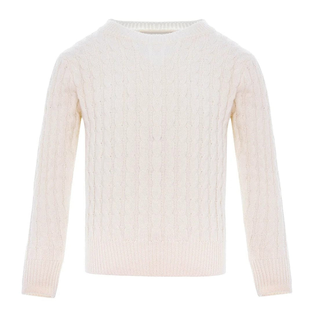 Pernille Sweater Jellybeanzkids Pernille Cable Sweater- Ivory