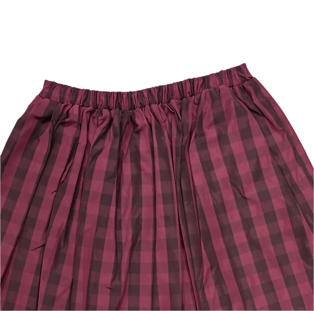 Piccola Ludo Skirt Jellybeanzkids Piccola Ludo Bordeaux Striped Taffeta Skirt