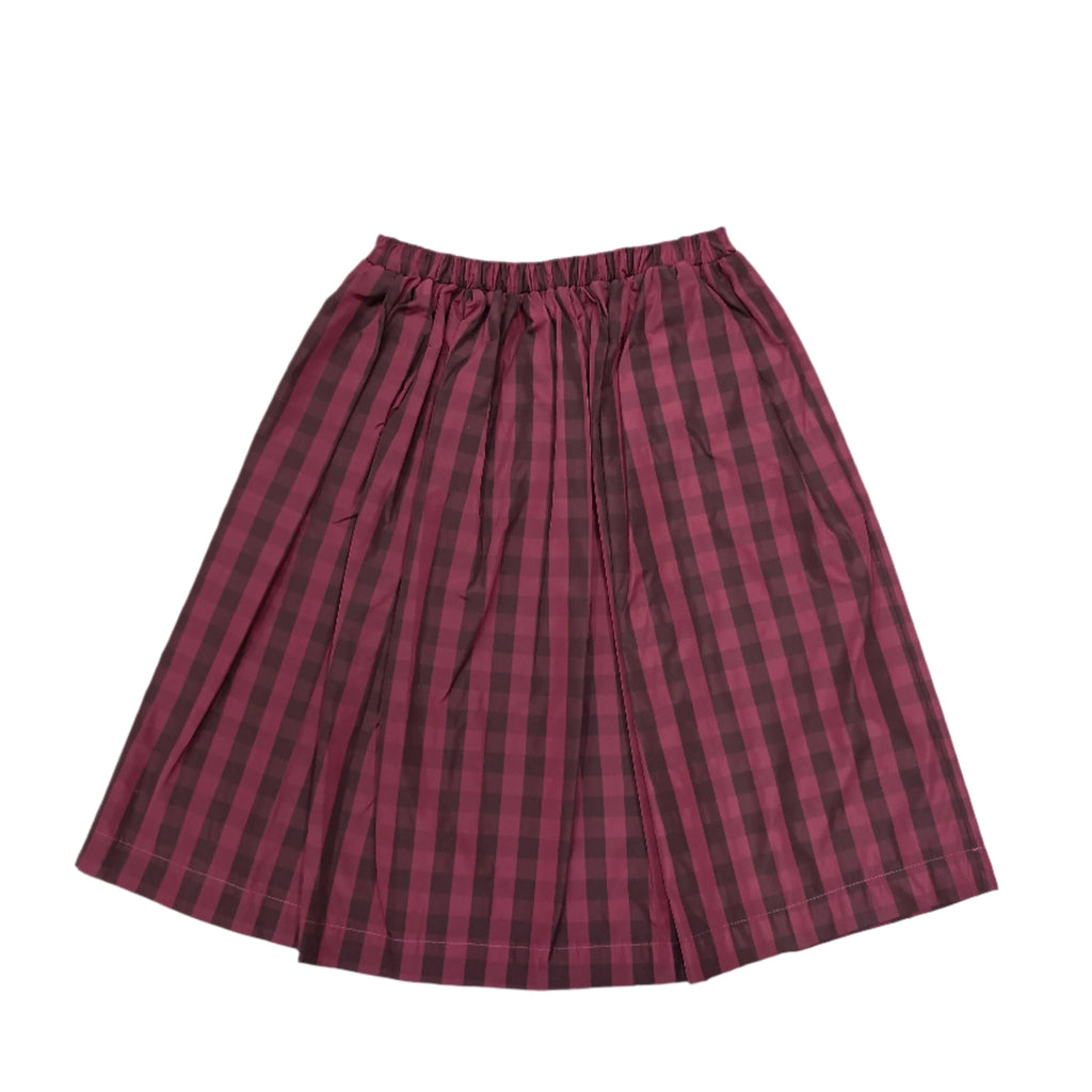 Piccola Ludo Skirt Jellybeanzkids Piccola Ludo Bordeaux Striped Taffeta Skirt