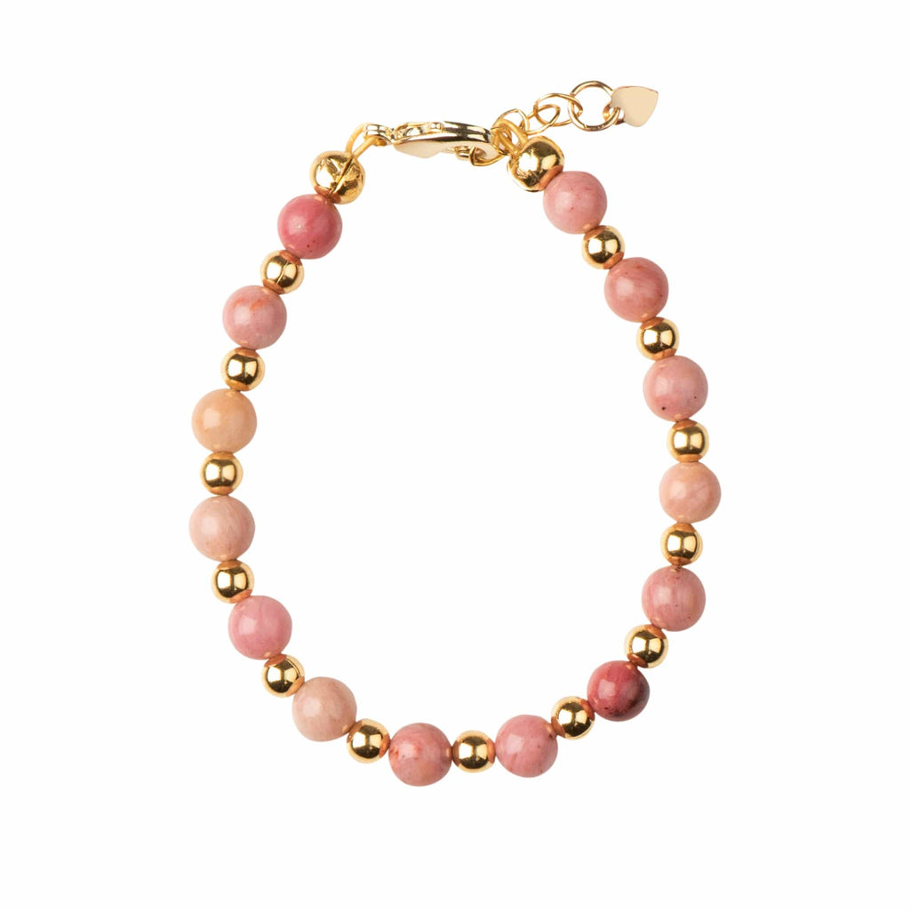 Picky Jellybeanzkids Picky Blush Dye with Gold Beads Stackable Bracelet