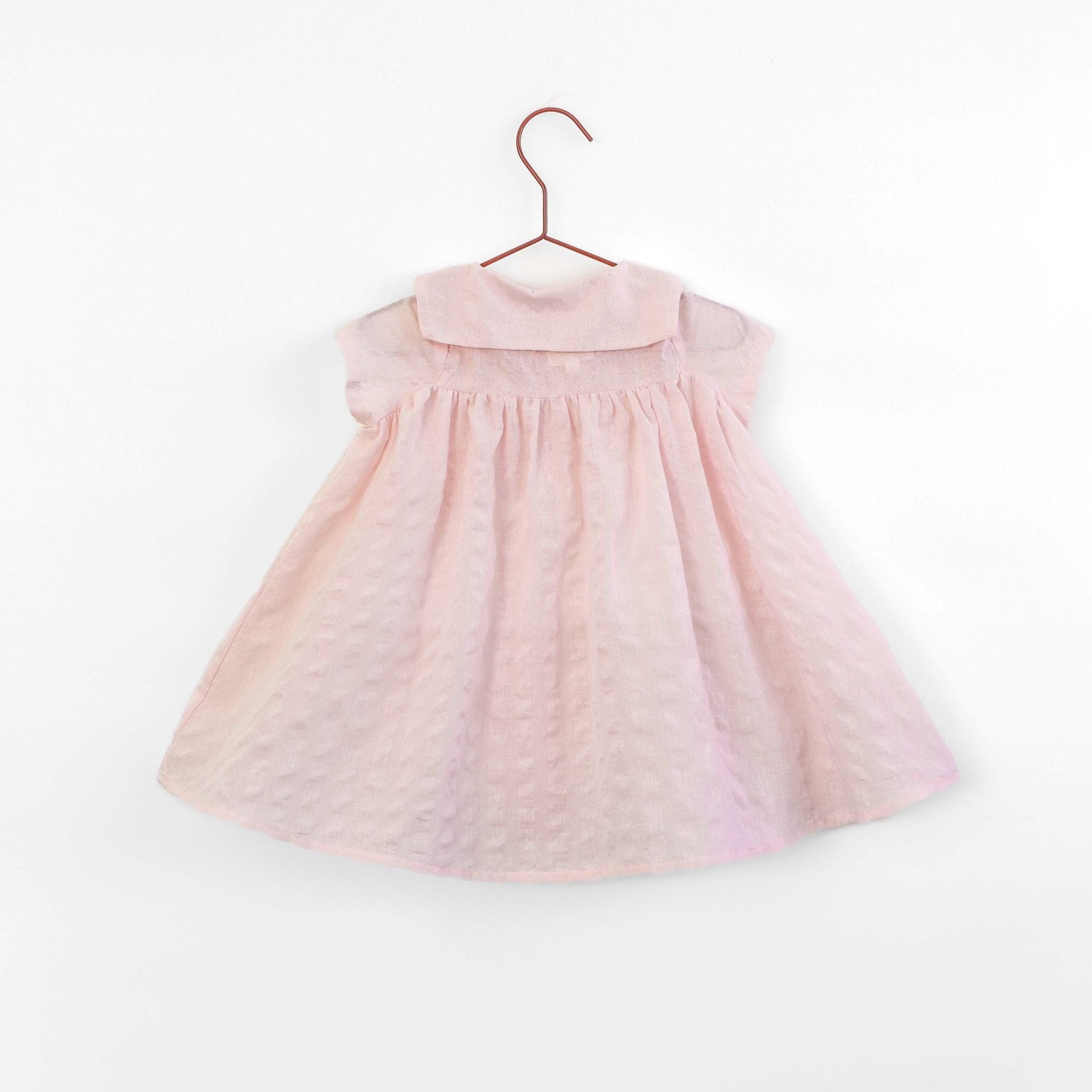 Please Mom Pink Seersucker Dress 4T / Pink