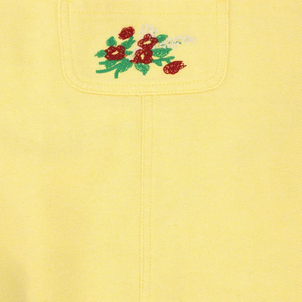 Please Mom Romper Jellybeanzkids Please Mom Yellow Denim Barrel Overalls