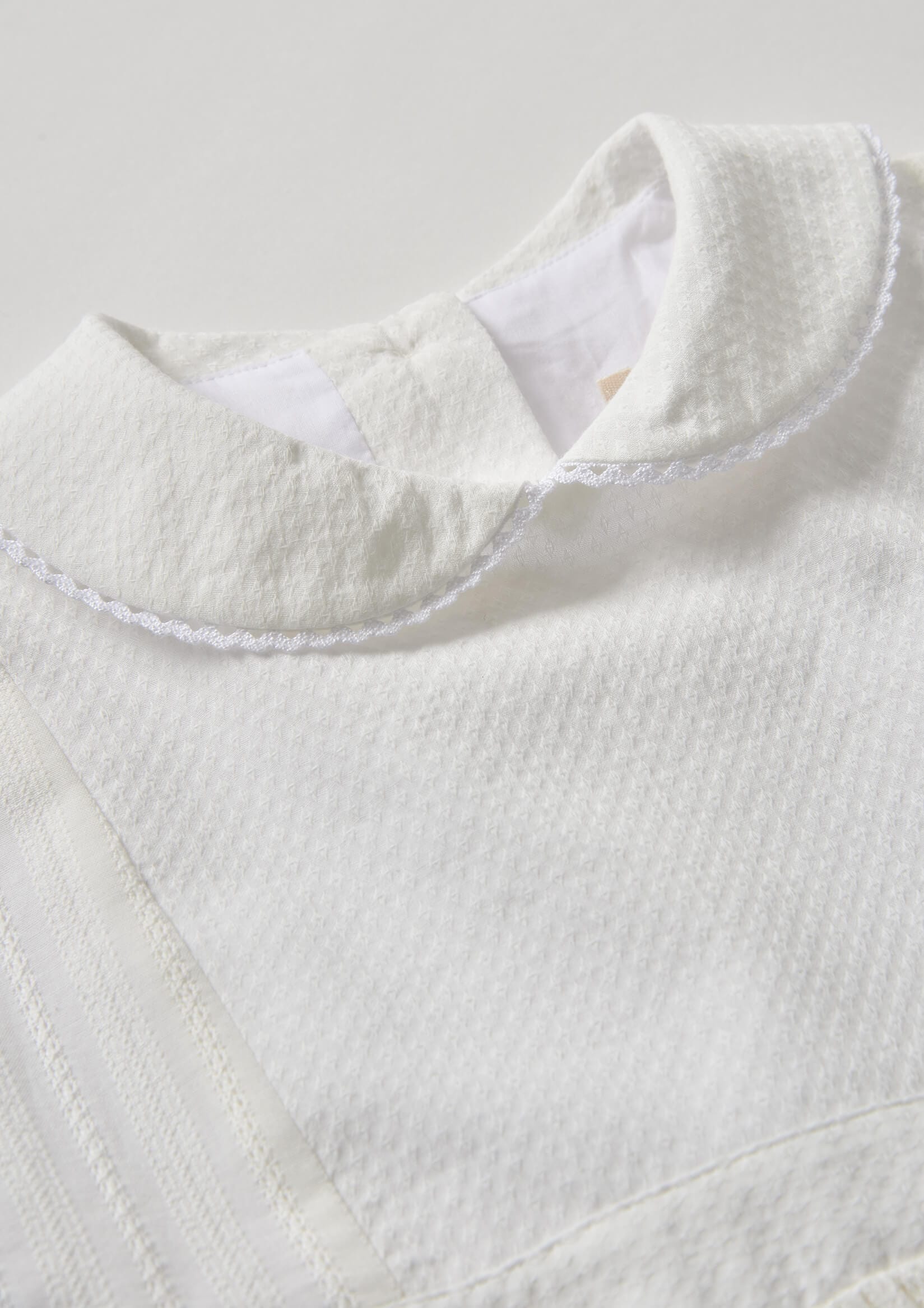 popelin stone dress with knitted bib Mod.42.2 Stone dress with knitted bib