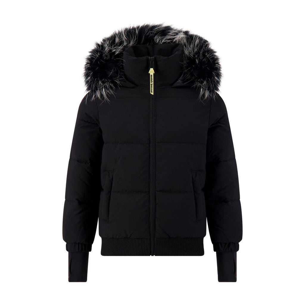 Scotch Bonnet Coat Jellybeanzkids Scotch Bonnet Girls Coat-Black Fur